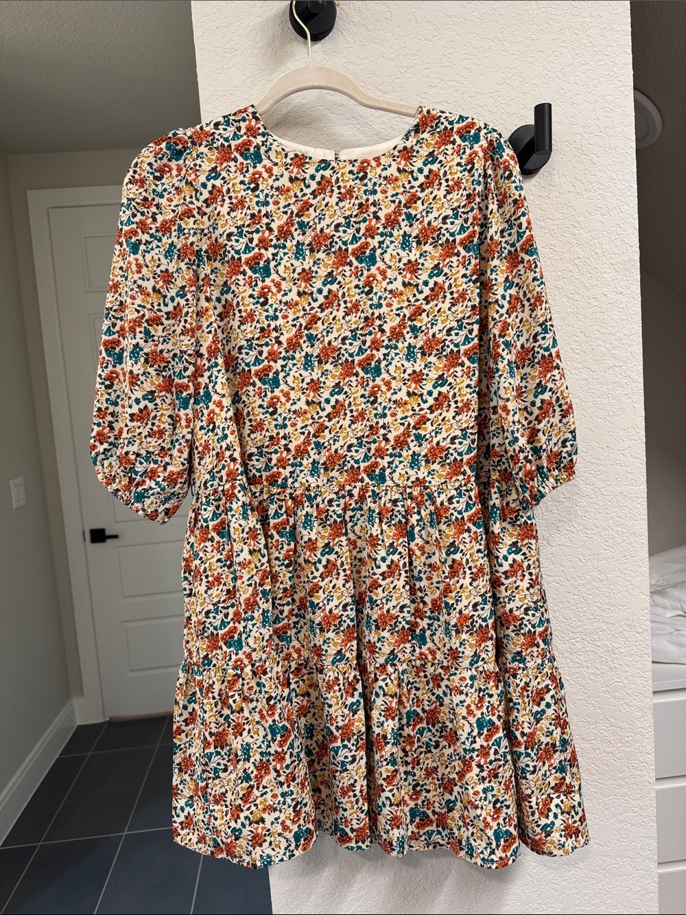 Pink Lily Fall Floral Dress